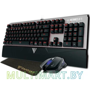 Комплект клавиатура + мышь с ковриком Gamdias Hermes E1 Combo (Brown Switches)
